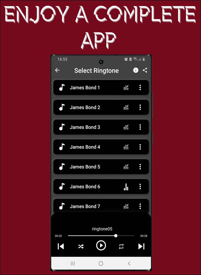 Download James Bond Ringtones android on PC