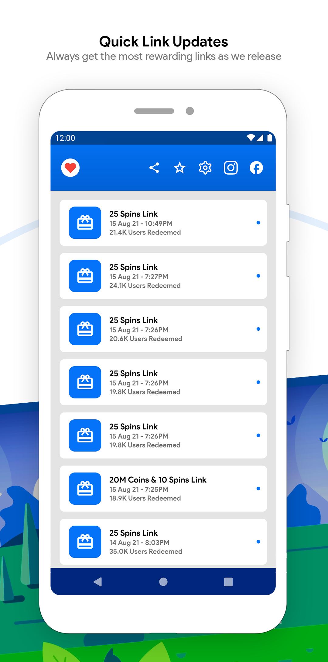 Download Spinx Rewards for coin master android on PC