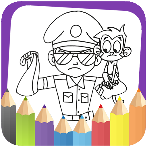 Little Singham Colorung Book