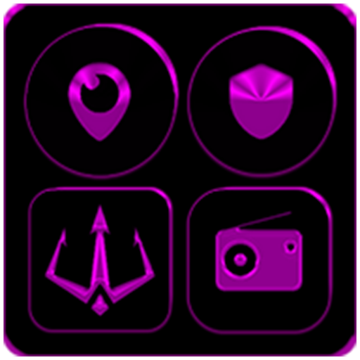 Black and Purple Icon Pack