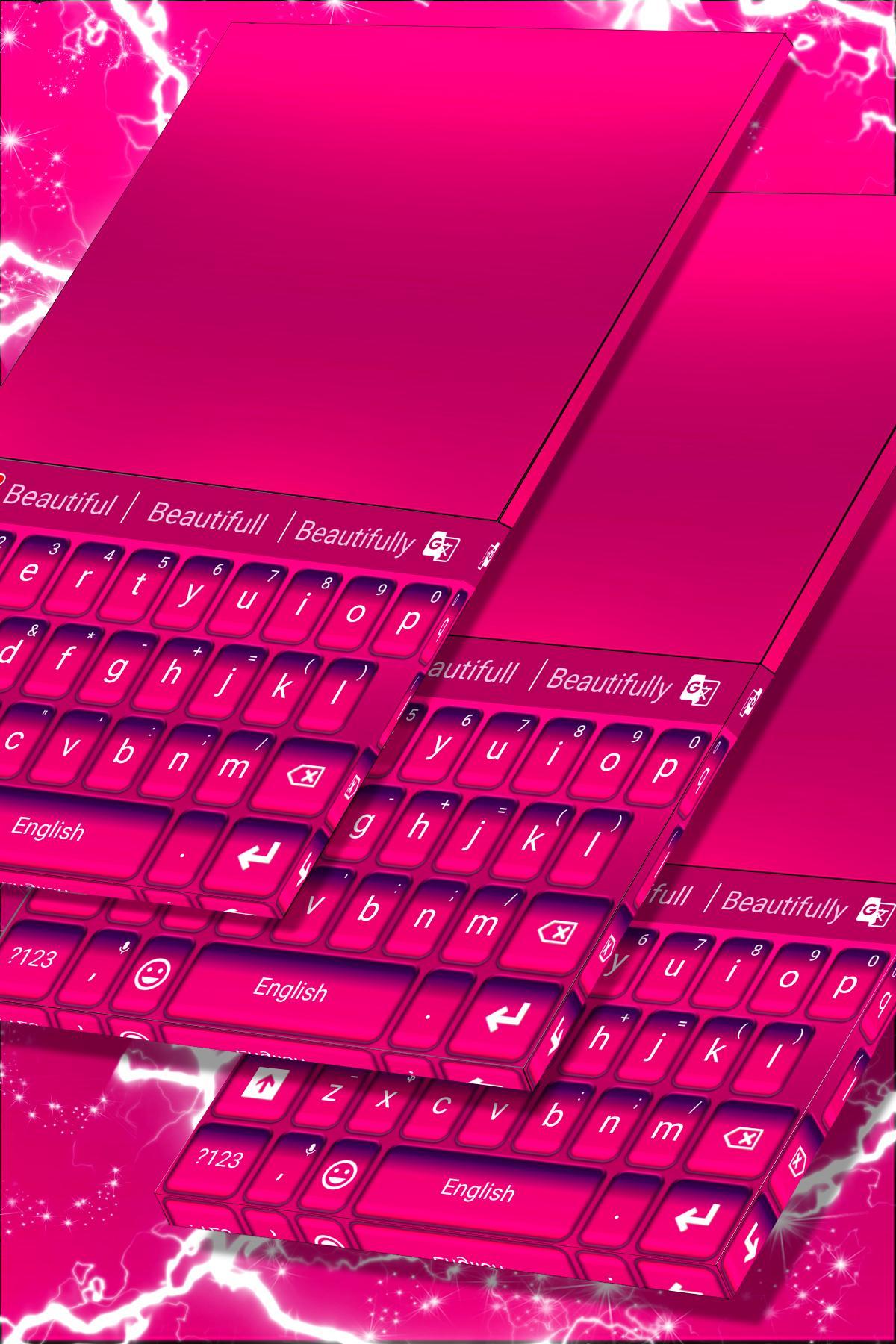 Download Keyboard Color Pink Theme android on PC