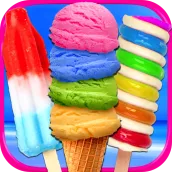 Rainbow Ice Cream & Popsicles