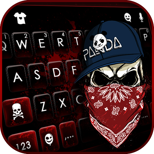 Cool Gangster Skull Keyboard B