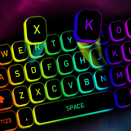 LED Keyboard Neon Button Glow 