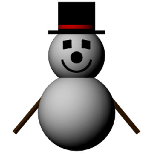 Skiing Snowman