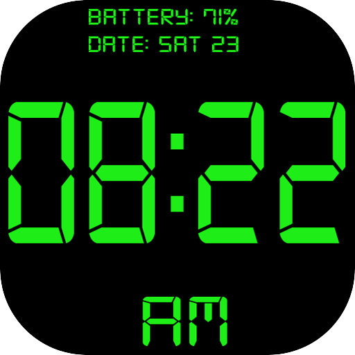 Digital Clock Simple and Big