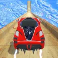 Super Hero Mega ramp Car Stunt