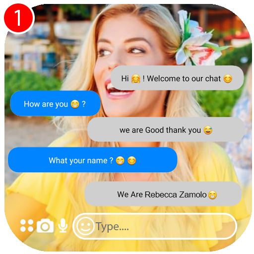 fake call and chat with Rebecca - prank