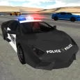 Condução carro polícia