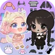 Jogo de vestir - doll makeup