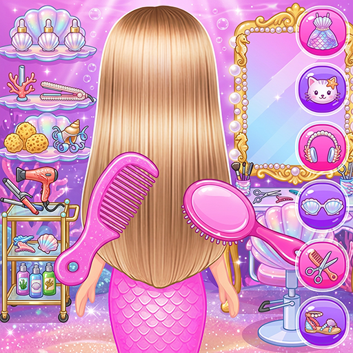 Princess Mermaid At Hair Salon