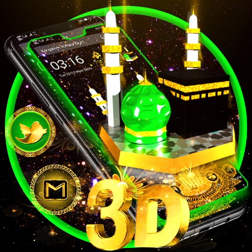 3D Makka Madina launcher Theme🕋🕌