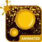 Gold Rain Animated Keyboard