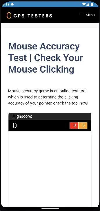 Download Mouse Accuracy Test android on PC