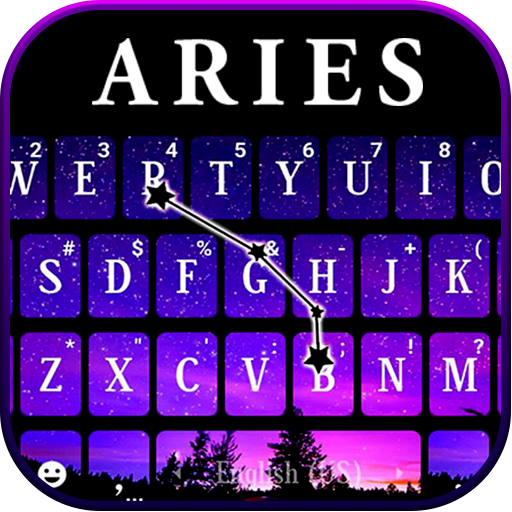 Aries Galaxy Keyboard Theme