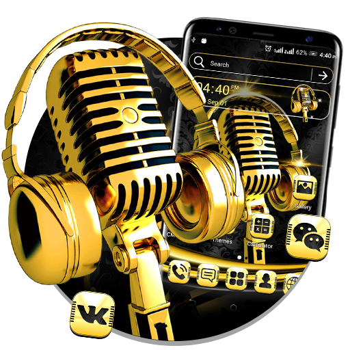 Gilt Music Launcher Theme