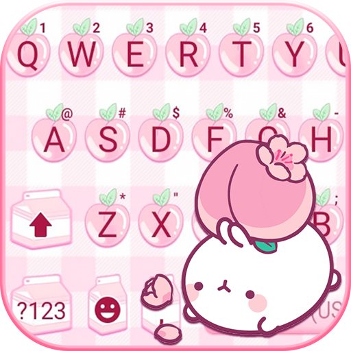 Pink Cute Peach कीबोर्ड