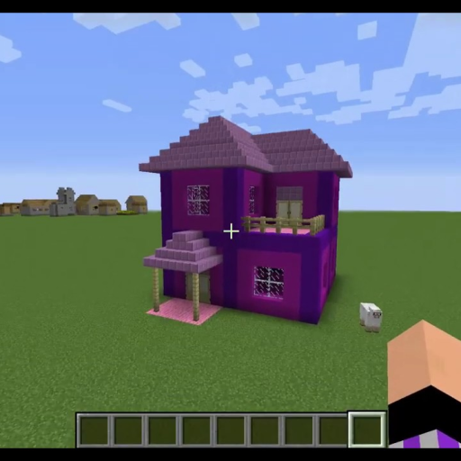 Casas rosa para minecraft
