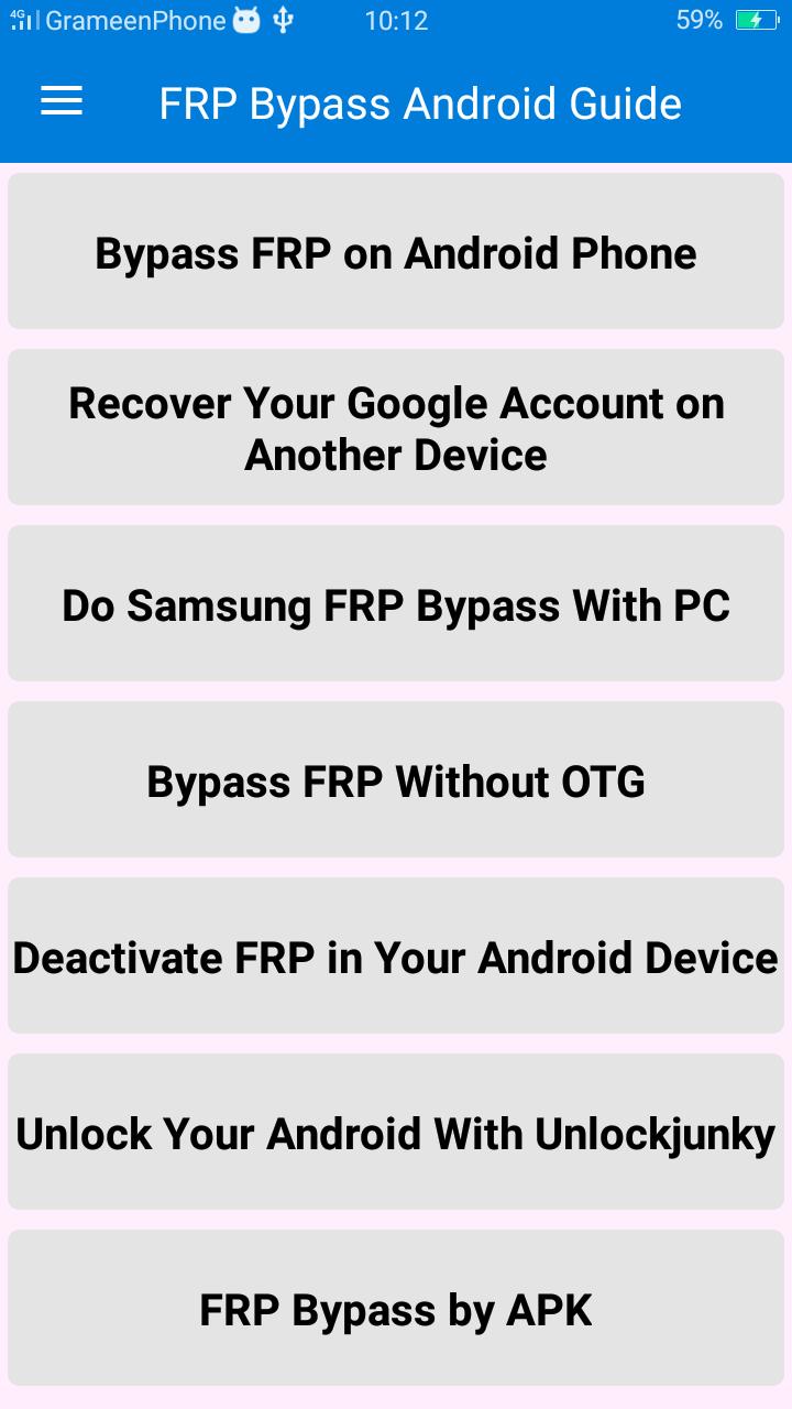 Скачать FRP Bypass Android Guide на ПК | Официальный представитель GameLoop