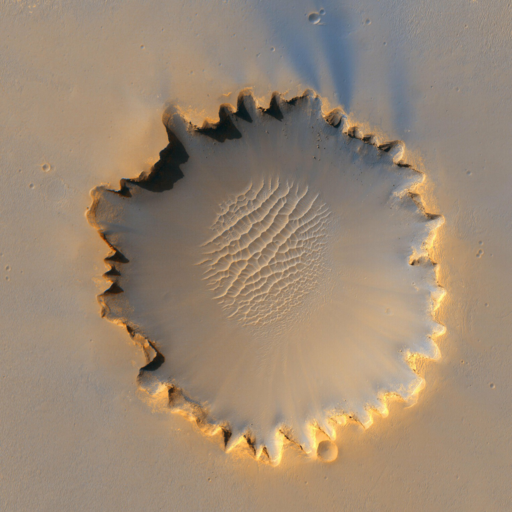 Impact craters on Mars