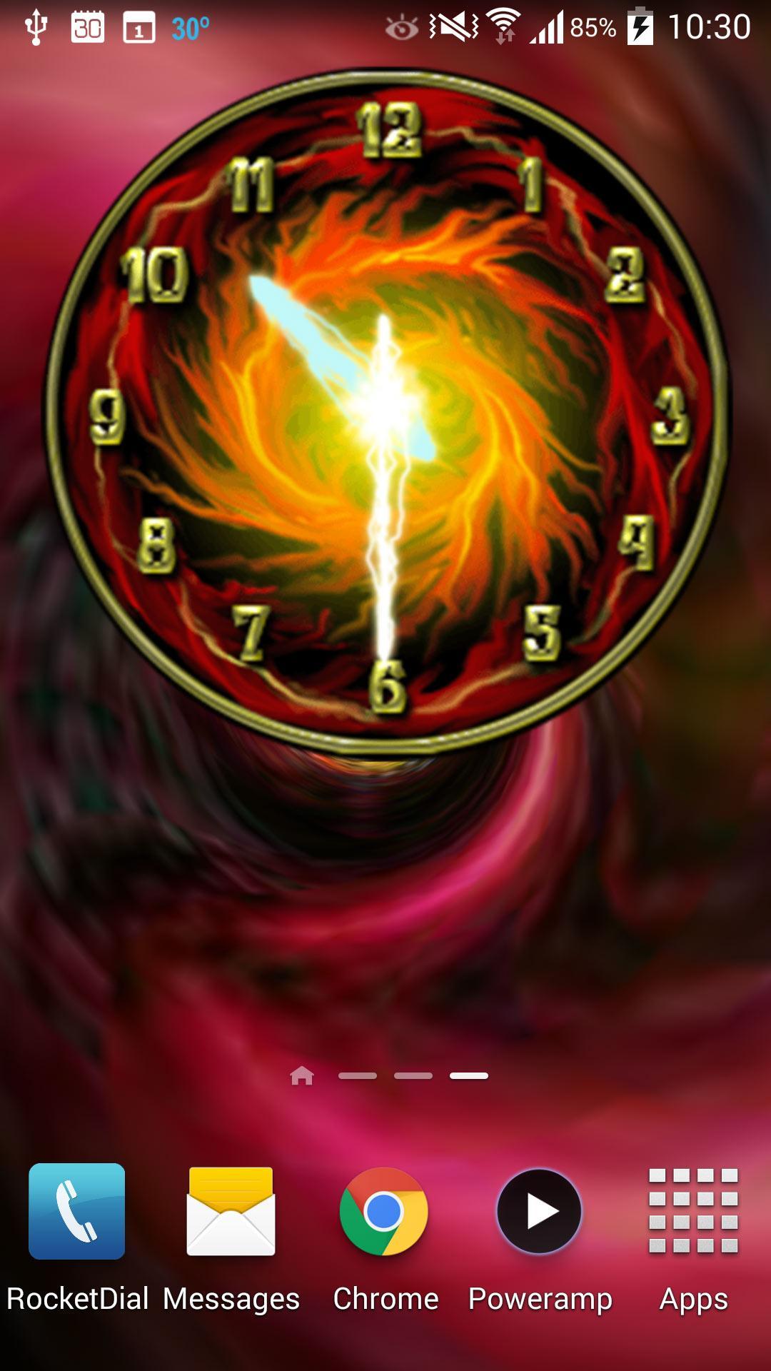 Download Rock Clock widget android on PC