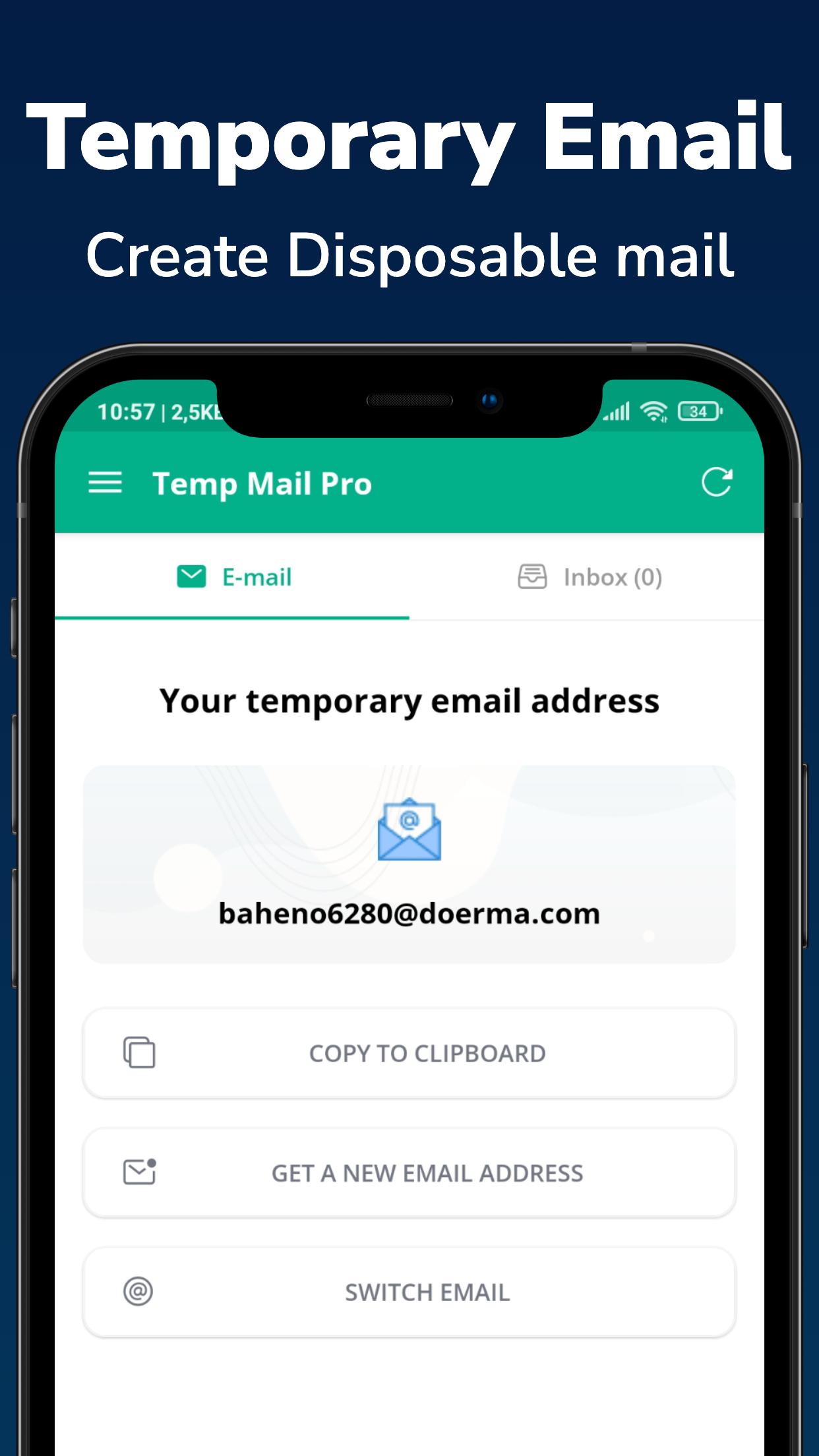 Скачать Temp Mail Pro - Fast Email на ПК | Официальный представитель  GameLoop