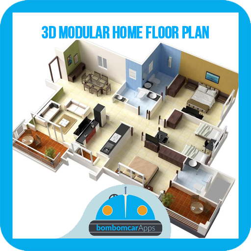 3D Modular Home Floor Plan