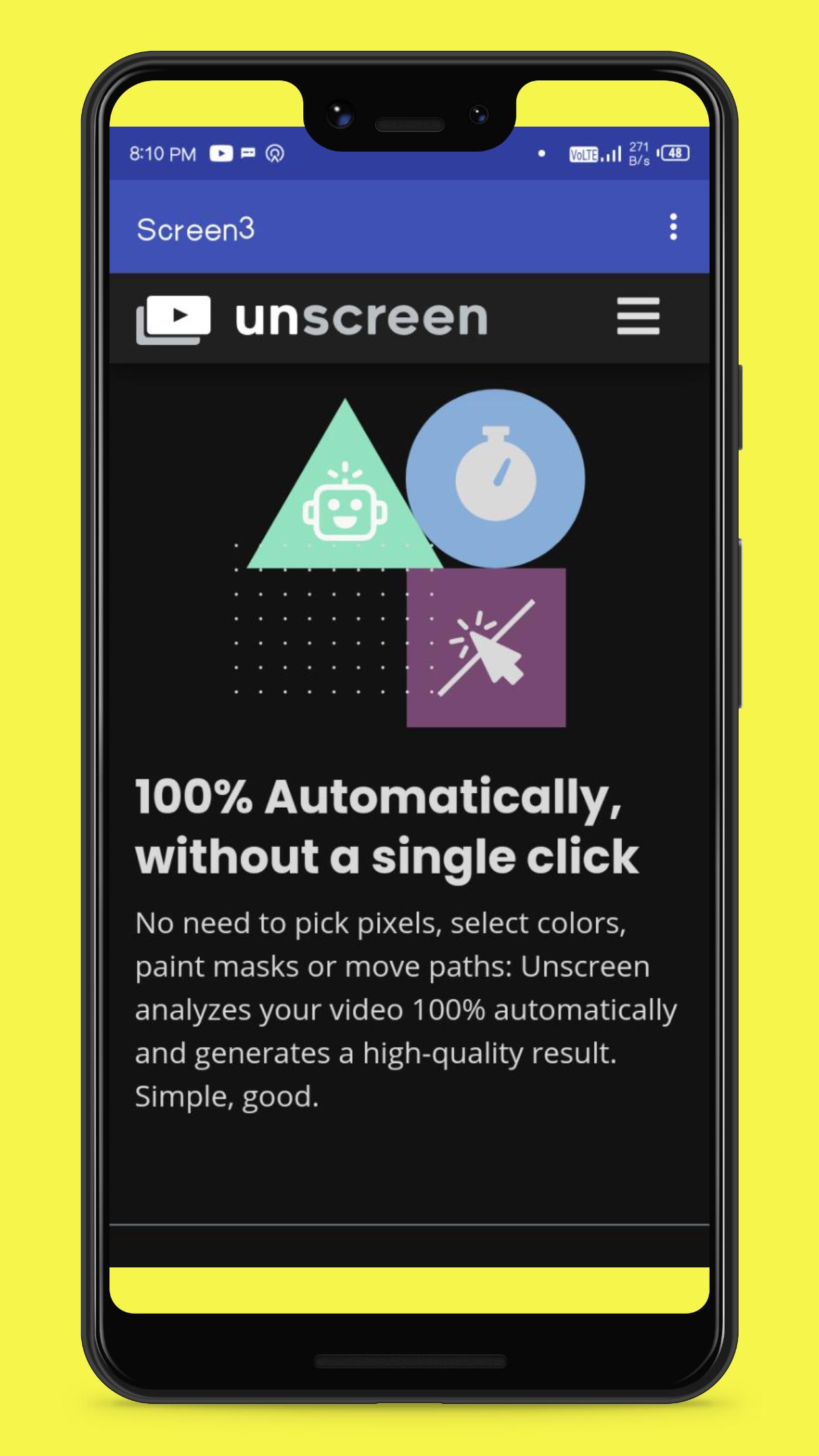 Download Unscreen Video Background Remover android on PC