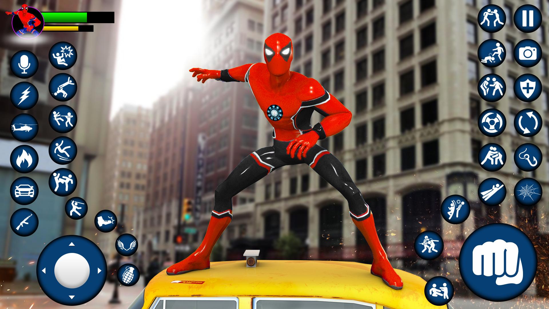 Aranha Corda Herói Jogos 3D, Vice Cidade Gângsteres Super heroi