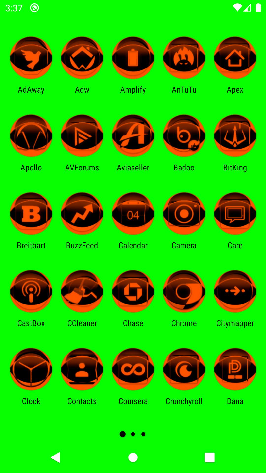 Download Orange Icon Pack Style 2 android on PC