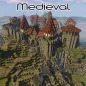 Medieval map Village city