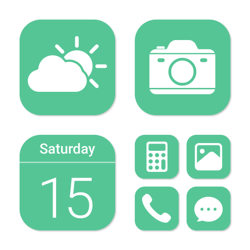 Wow Emerald White - Icon Pack