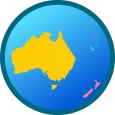 Australia and Oceania map