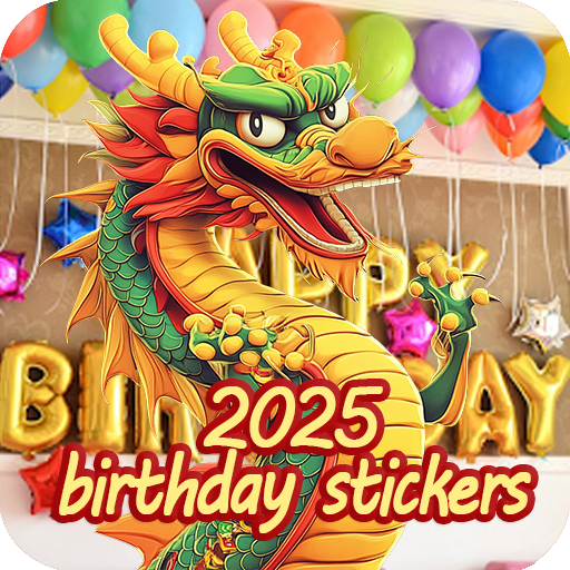 happy birthday stickers 2025