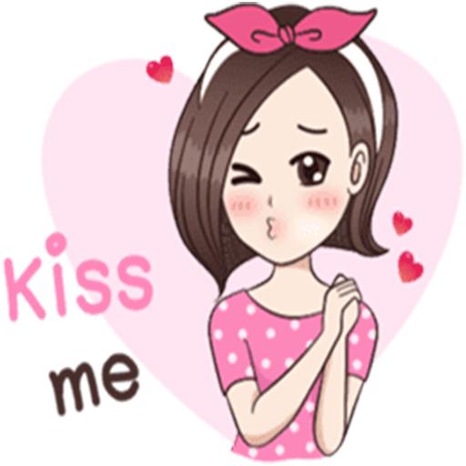 Cute Girl Stickers for WhatsApp - WAStickerApps