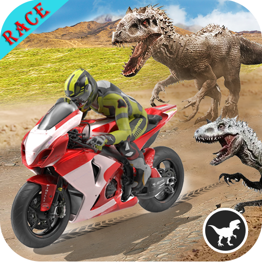 Cepat Sepeda Jurassic Dino Balap - Moto Racing 3D