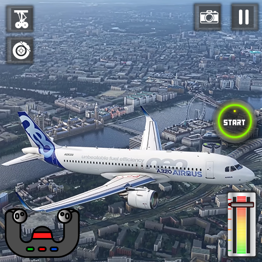 simulator terbang pesawat 3d