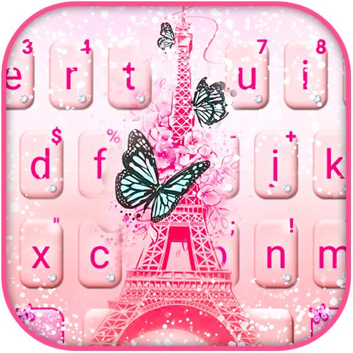 Dream Pink Paris Keyboard Them