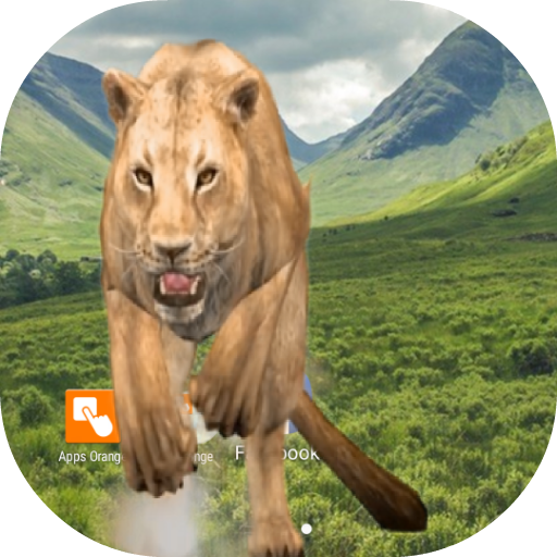 Lion attack crack screen simul