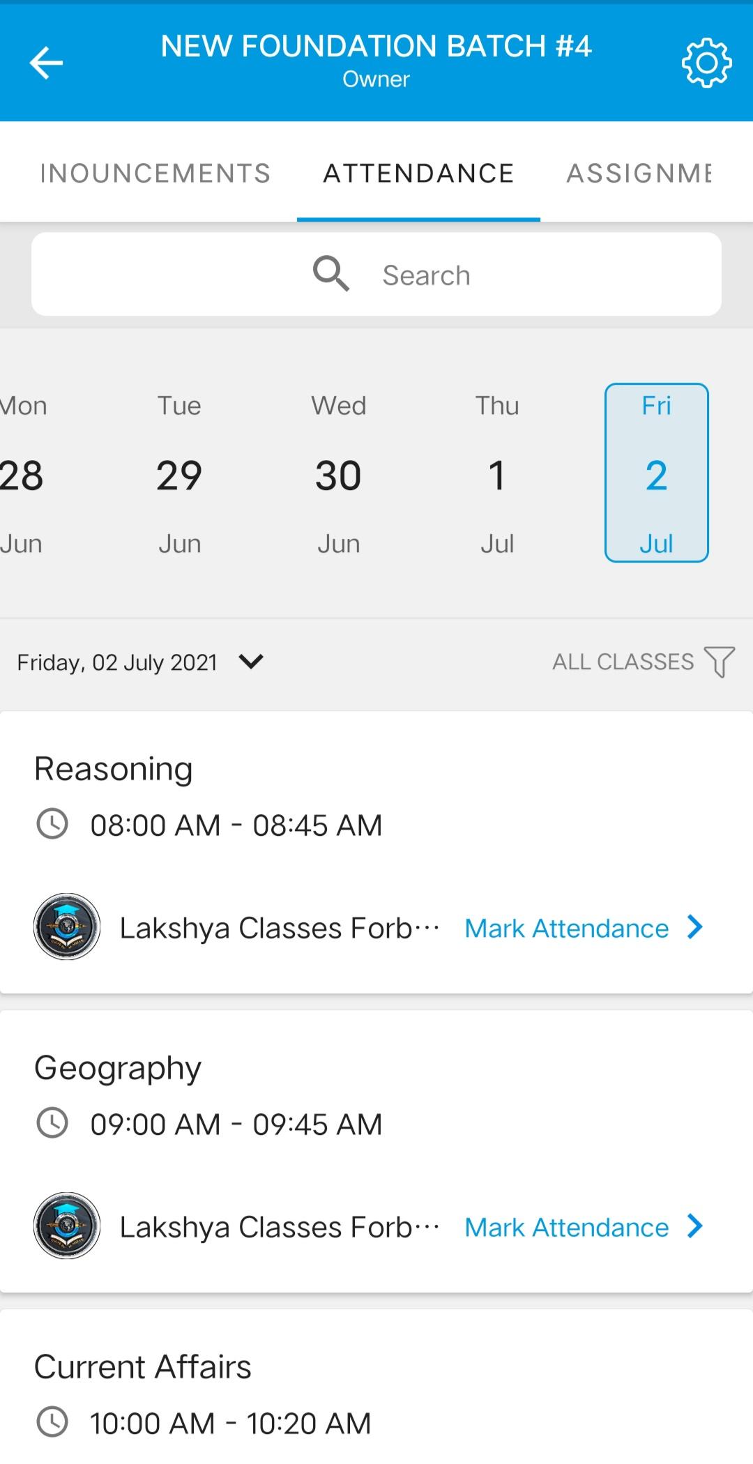Download LAX CLASSES FORBESGANJ android on PC