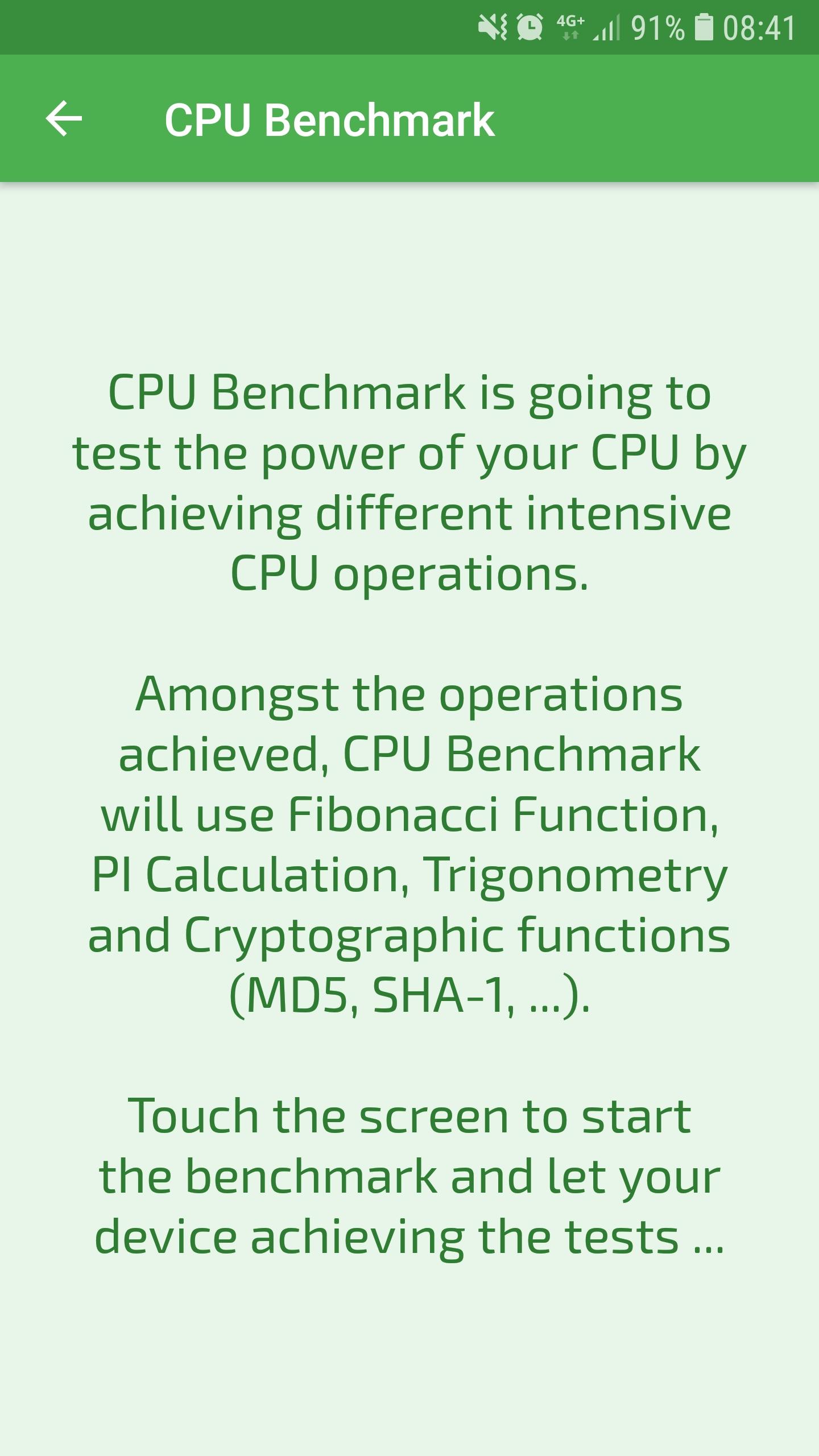 Download CPU Benchmark android on PC