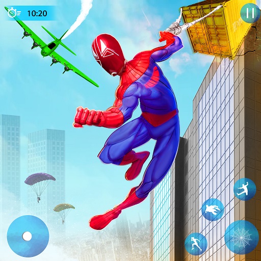 Spider Rope Hero Robot Game