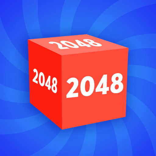 Game 2048 3D. Cube chain. Cube