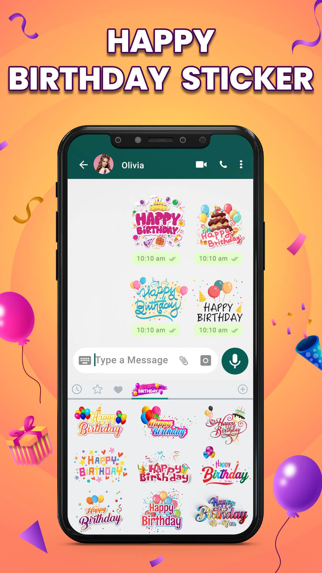 Скачать Sticker Birthday for Whatsapp на ПК | Официальный представитель  GameLoop