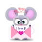 Mousy Sticker