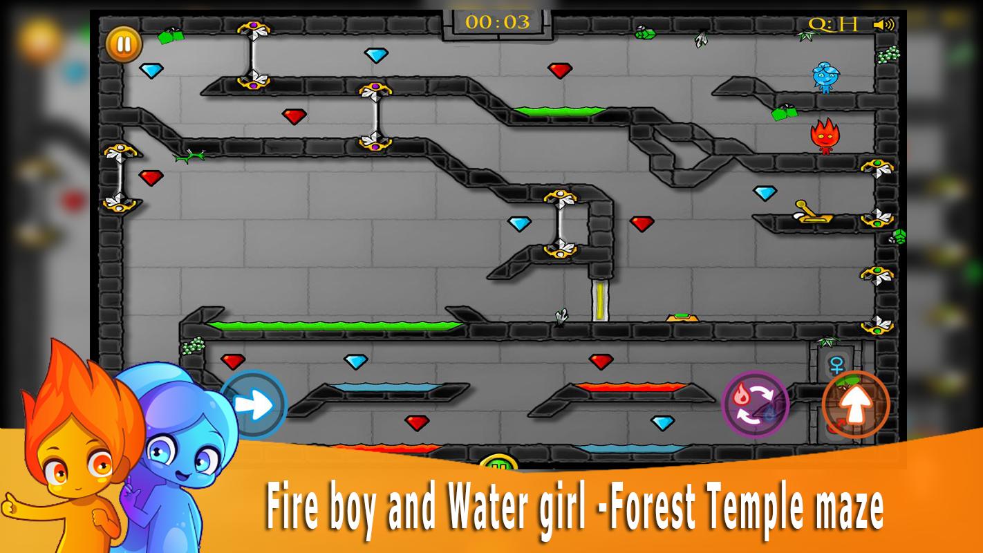 Fireboy And Watergirl [Level 5 WATER TEMPLE] 