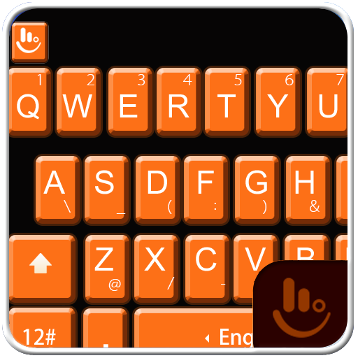 Dark Orange Keyboard Theme