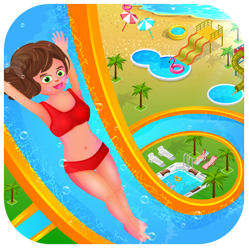 Aquapark: water slide race 2019