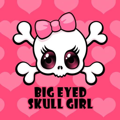 Big Eyed Skull Girl Tema