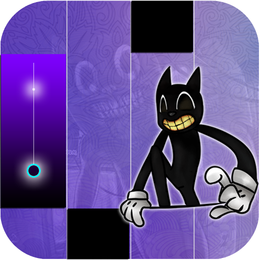 Scary cartoon cat piano tiles